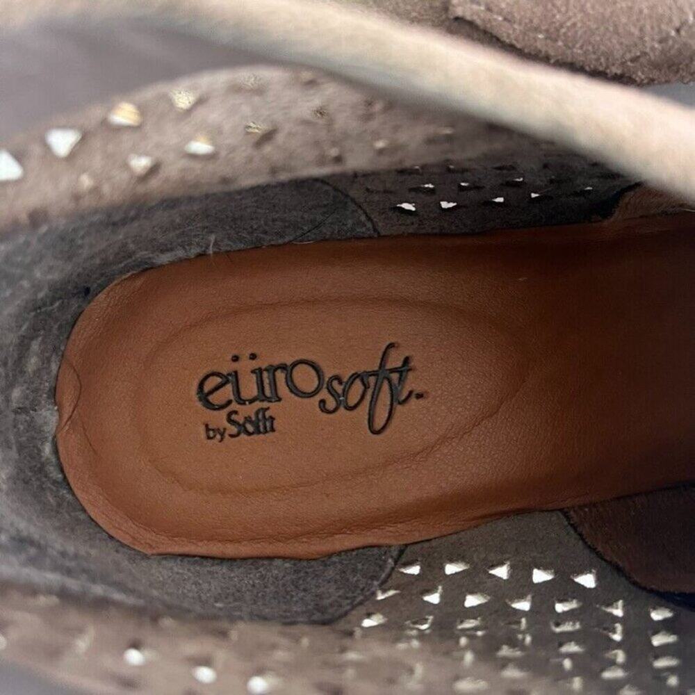 EURO SOFT By SOFFT Shoes Womens US 9.5M Tan Perforated Suede Lace Up Chukka - Picture 8 of 13